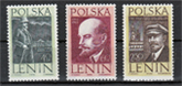1962. Lenin bélyeg sor, 3 érték