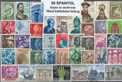 Spanyol képes, motívum, forgalmi 100 klf. bélyeg