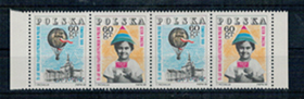 1968. Filatéliai mozgalom, 4 érték bélyeg (csík)