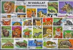 Állatok (csak vad)-50 klf. bélyeg