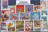 Macskák (házi)-25 klf. bélyeg