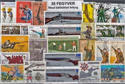 Fegyverek-25 klf. bélyeg