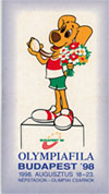 1998. OLYMPIAFILA - BUDAPEST levélzáró füzet