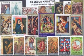 Jézus Krisztus-50 klf. bélyeg