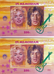 2000. John Lennon halálának 20. évfordulója - Emlékív pár 