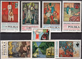 1970. Modern festők bélyegsor 8 érték