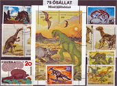 Ősállatok-75 klf. bélyeg, a csomagban   2 komplett sorozat van
