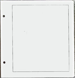 Magyar albumhoz sima lap /kerettel, 2 lyukkal, gömbölyített/