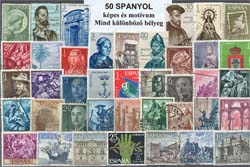 Spanyol képes, motívum, forgalmi 80 klf. bélyeg
