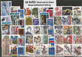 Svéd képes  és motívum  50 klf. bélyeg