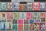 VATIKÁN, postatiszta bélyegekből sorcsomag
