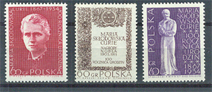 1967. Maria Curie Skodowszka születésének 100. évfordulója