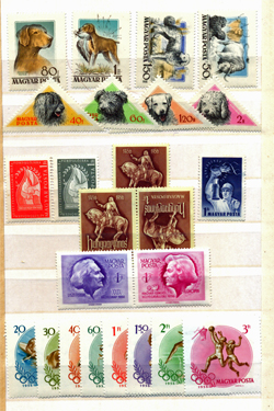 1956. évi magyar kiadások I. (alapbélyegek, bélyegszett)