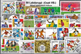 Labdarúgás (csak világbajnokság)-50 klf.bélyeg 