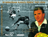 2007 In memoriam Puskás Ferenc 1927-2006 A LEMEZBÖRZE ,...PLUSZ MAGAZIN 100. LAPSZÁMA 2007. (fogazott, sorszámozott, enyves)