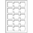 Pót táblák kék színben alumínium bőröndhöz 2 db/csg. /TAB 15 BL/