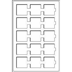 Pót táblák kék színben alumínium bőröndhöz  2 db/csg. /TAB 15 BL/