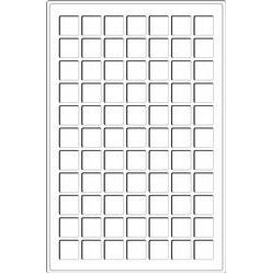 Pót táblák kék színben alumínium érme bőröndhöz  2db/csg. /TAB 77 BL/