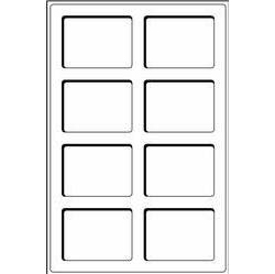Pót táblák kék színben alumínium érme bőröndhöz  2db/csg. /TAB  8 BL/